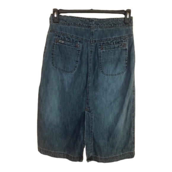 Beautiful Vintage Lee women’s Jeans MIDI Skirt Size 6 S - Picture 2 of 6